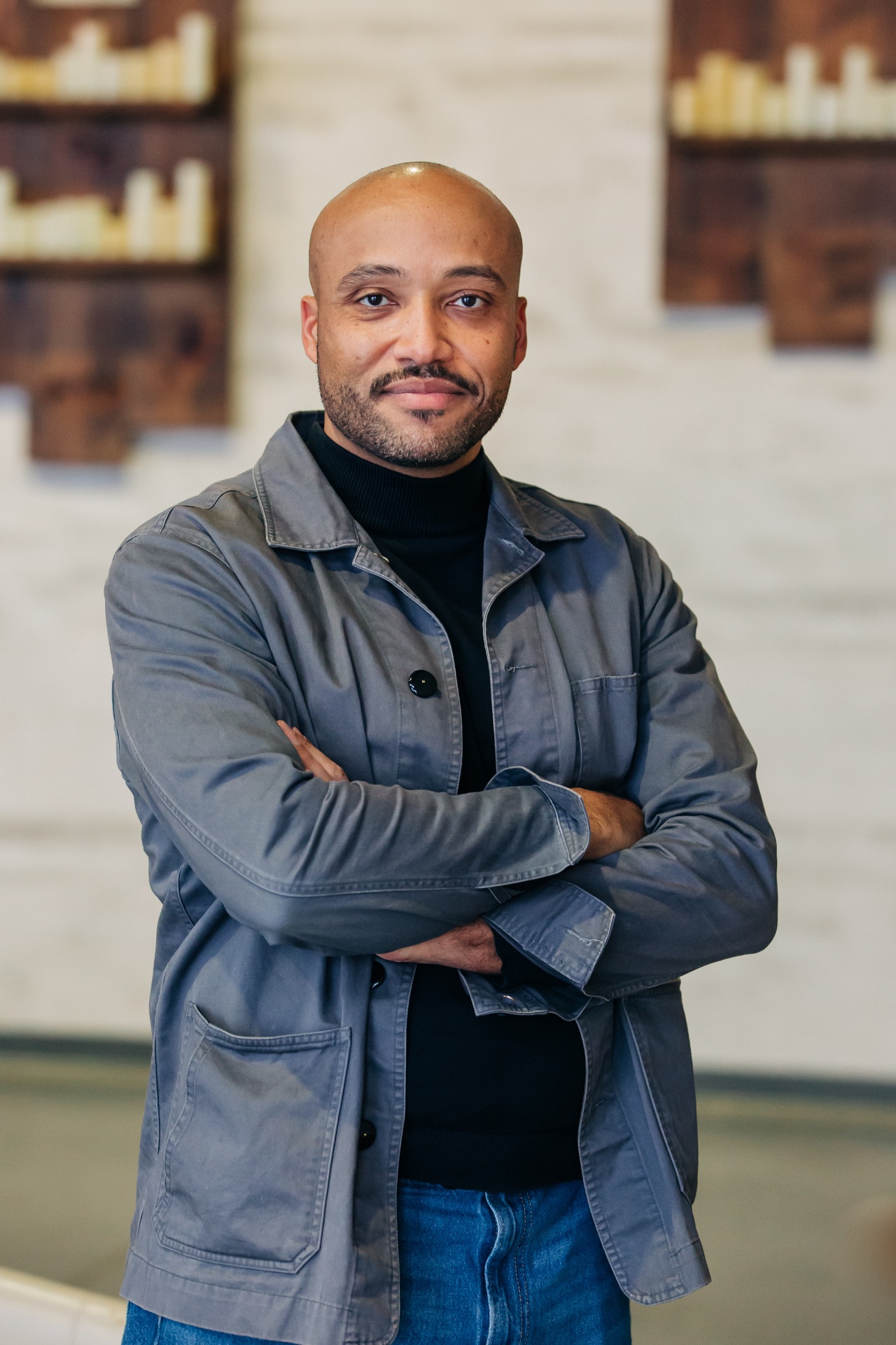 Portrait of Jarrett, founder of PinkSlipped